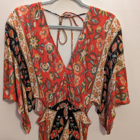 Spell Lolita Cutout Dress in Campfire - Picture 3 of 7